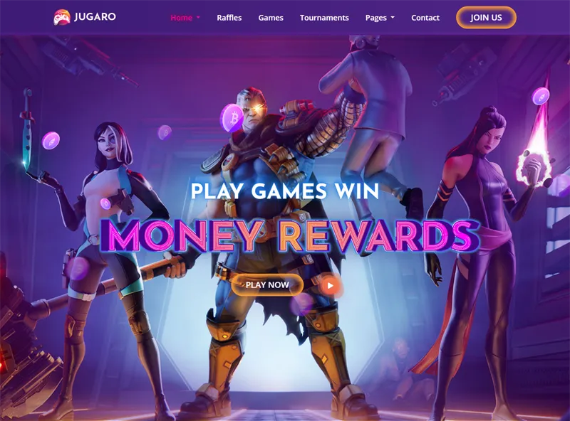 HTML5大气自适应紫色卡牌游戏官网源码-柚子网创