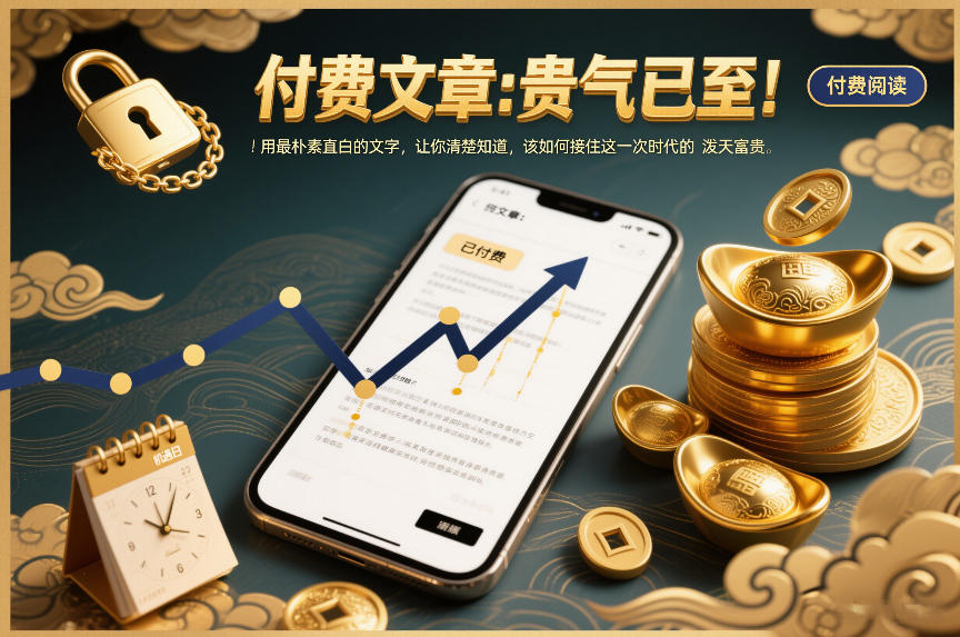 付费文章：贵气已至！用最朴素直白的文字，让你清楚知道，该如何接住这一次时代的泼天富贵-柚子网创