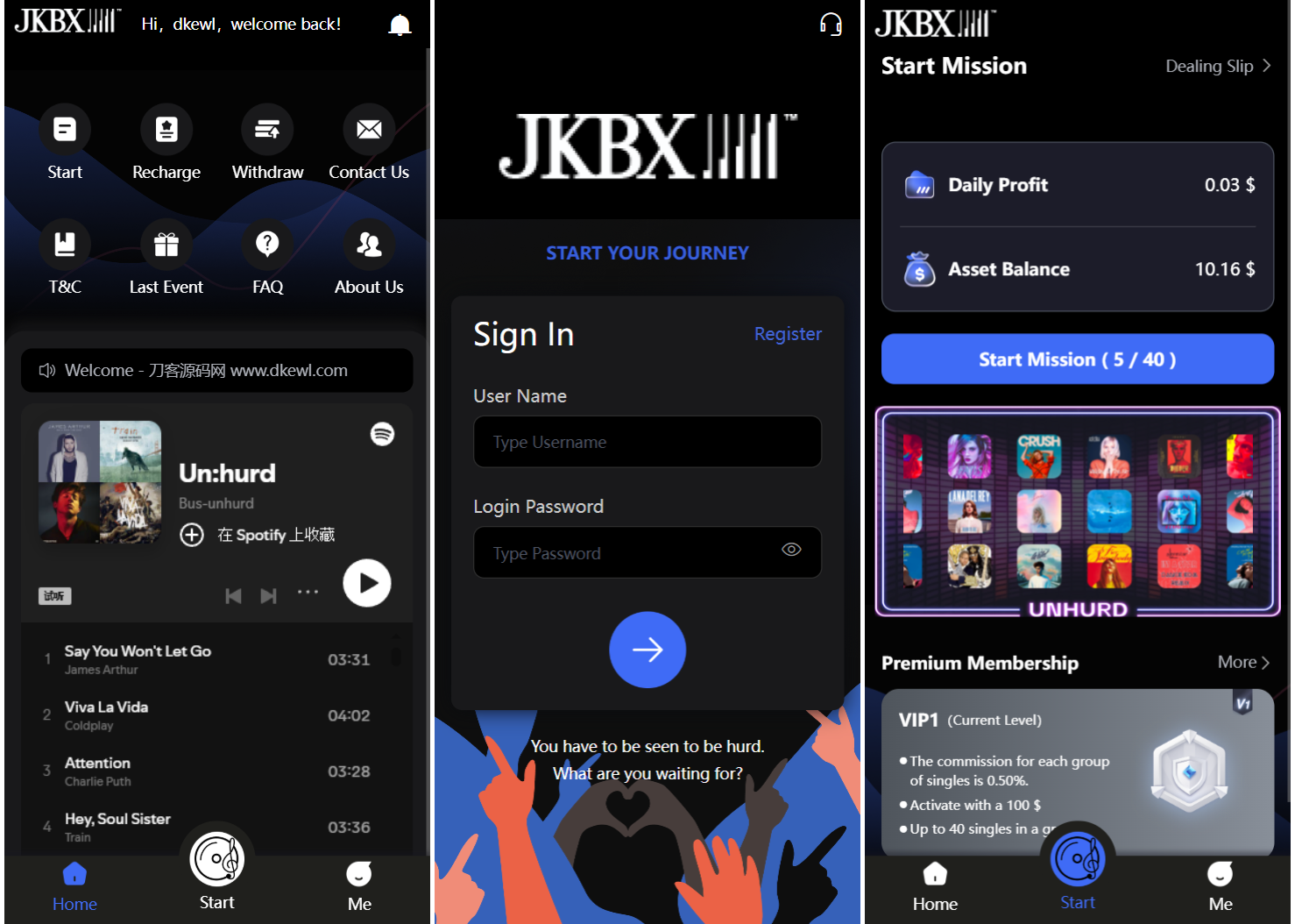 JKBX海外音乐抢单系统源码 Thinkphp框架 附教程-柚子网创
