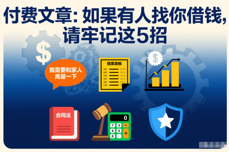 付费文章：如果有人找你借钱，请牢记这5招-柚子网创