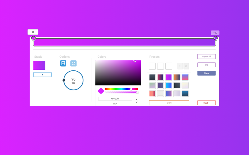 Vue开发的CSS渐变色生成器网站源码-柚子网创