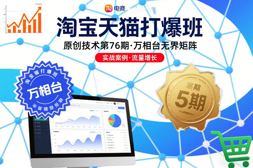 淘宝天猫打爆班原创技术第76期，万相台无界矩阵-柚子网创
