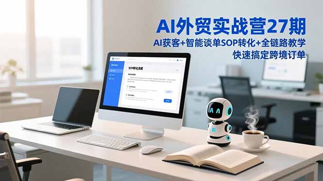 AI外贸实战营27期，AI获客+智能谈单+SOP转化+全链路教学，快速搞定跨境订单-柚子网创