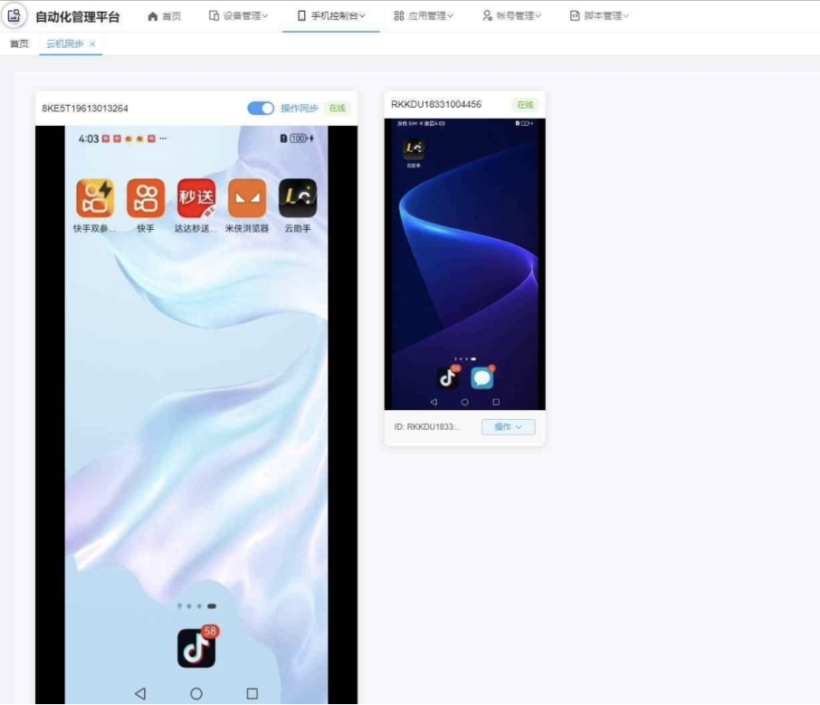 云手机群控系统源码 云手机多开群控 自动化管理程序源码-柚子网创