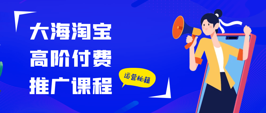 大海淘宝高阶付费推广课程-柚子网创