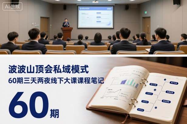 波波山顶会私域模式60期三天两夜线下大课课程笔记(文档)-柚子网创