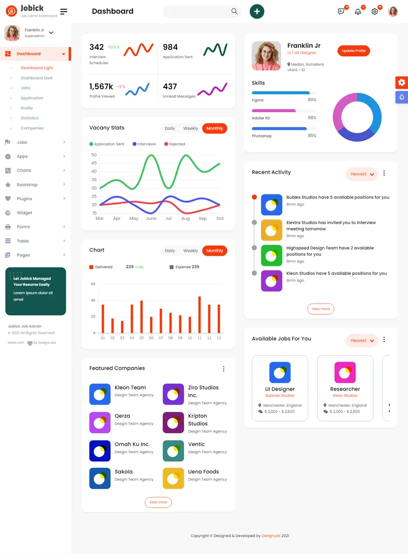 Bootstrap大气OA系统后台管理模板-柚子网创