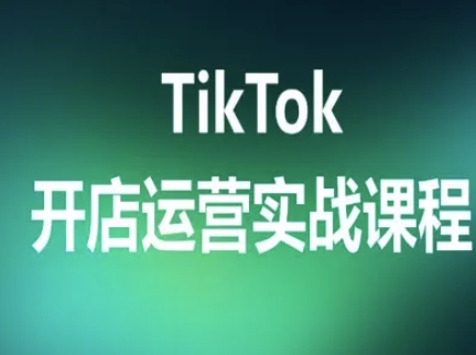 TikTok开店运营实战课程，TK跨境电商实操全流程-柚子网创