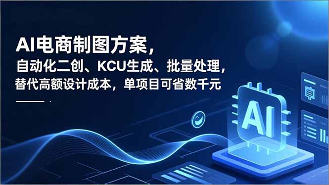 AI电商制图方案，自动化二创、SKU生成、批量处理，替代高额设计成本，单项目可省数千元-柚子网创