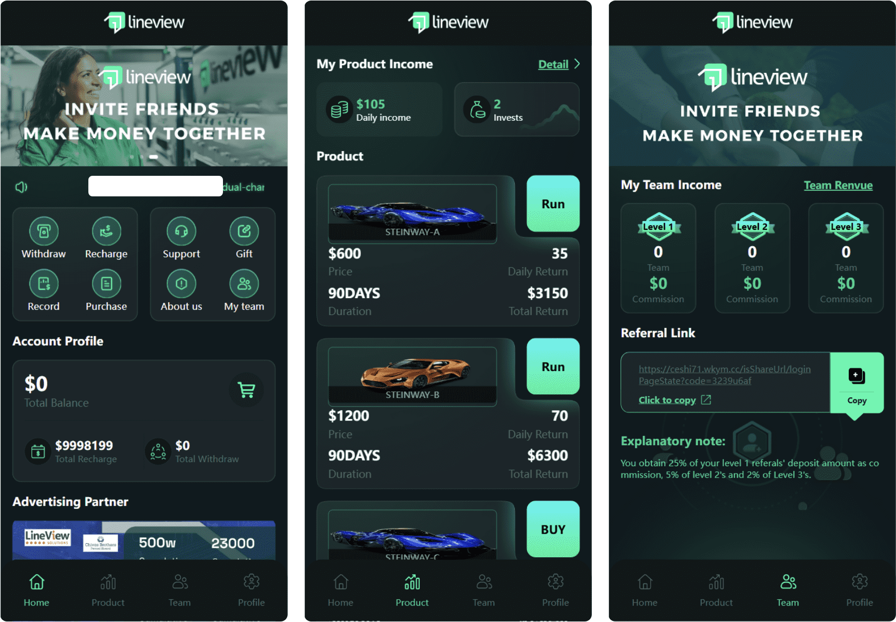 lineview海外汽车投资理财源码/前端html+后端PHP-柚子网创