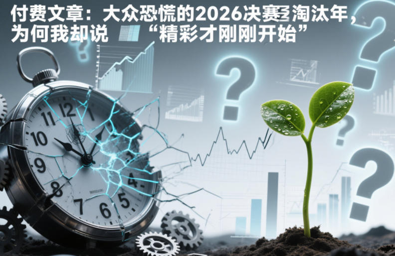 付费文章：大众恐慌的2026决赛淘汰年，为何我却说“精彩才刚刚开始”？-柚子网创
