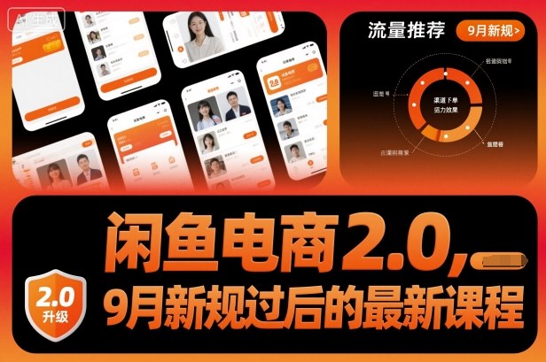 闲鱼电商2.0，9月新规过后的最新课程-柚子网创