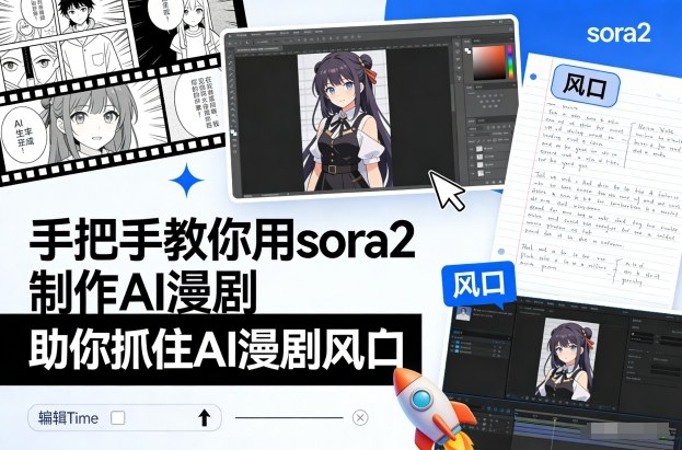手把手教你用sora2制作AI漫剧，助你抓住AI漫剧风口-柚子网创