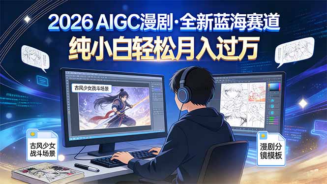 2026年全新蓝海赛道，纯小白轻松月入过万-柚子网创