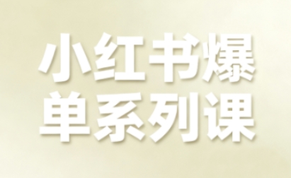 小红书爆单系列课，聚焦小红书电商全链路增长(更新)-柚子网创