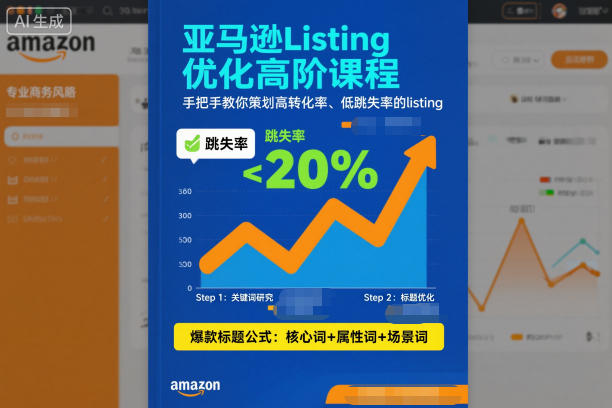 亚马逊Listing优化高阶课程，手把手教你策划高转化率、低跳失率的listing-柚子网创
