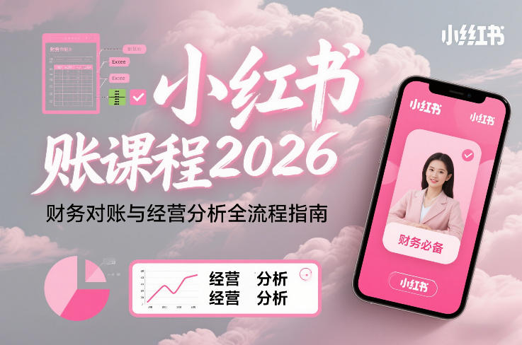 小红书对账课程2026，财务对账与经营分析全流程指南-柚子网创